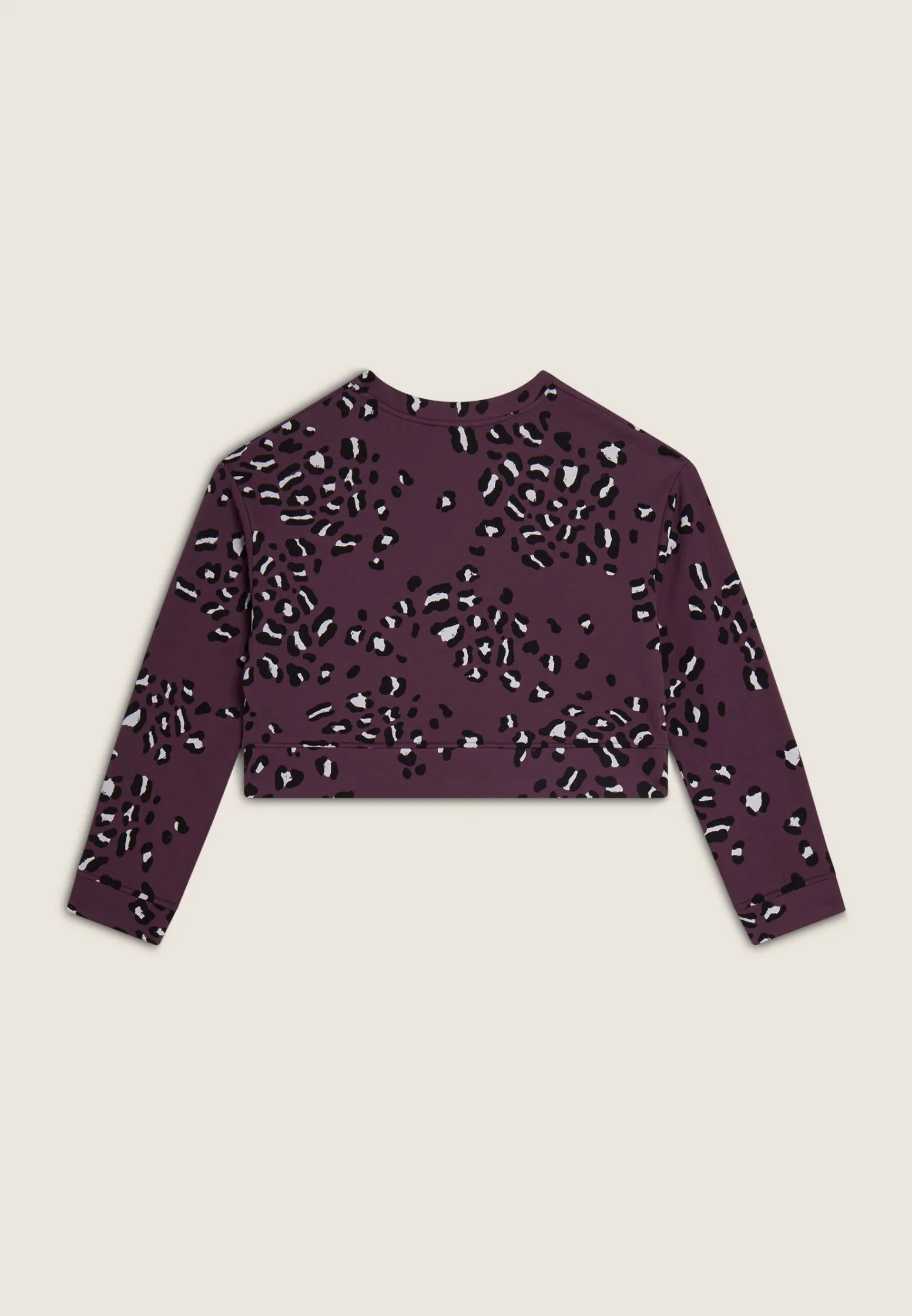 Freddy Felpa corta comfort fit girocollo con fantasia maculata-Donna Felpe