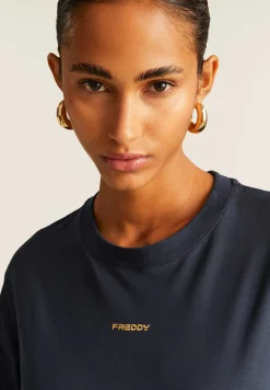 Freddy Felpa corta comfort fit in jersey dégradé-Donna Felpe