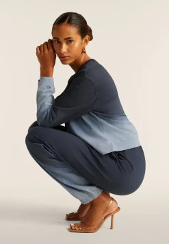 Freddy Felpa corta comfort fit in jersey dégradé-Donna Felpe