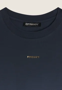Freddy Felpa corta comfort fit in jersey dégradé-Donna Felpe