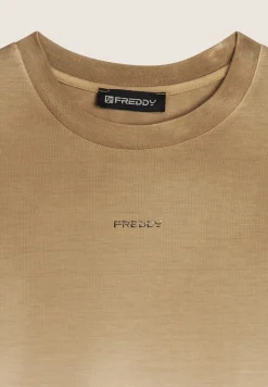 Freddy Felpa corta comfort fit in jersey dégradé-Donna Felpe