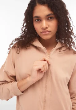 Freddy Felpa corta con cappuccio e zip in heavy jersey stretch-Donna Felpe