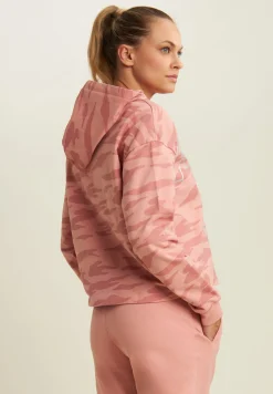 Freddy Felpa cropped camouflage con cappuccio e stampa “MOV”-Donna Fitness|Felpe
