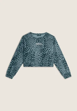Freddy Felpa cropped comfort fit animalier-Donna Felpe