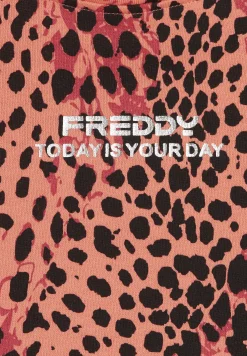 Freddy Felpa cropped comfort fit animalier-Donna Felpe