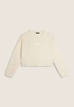Freddy Felpa cropped comfort fit con grafica frontale-Donna Felpe