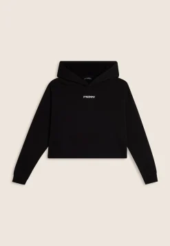 Freddy Felpa cropped con cappuccio in 100% cotone-Donna Felpe