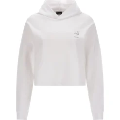 Freddy Felpa cropped con cappuccio e patch fenicottero in tono-Donna Felpe