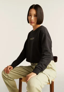 Freddy Felpa Cropped con Logo Multicolore-Donna Felpe