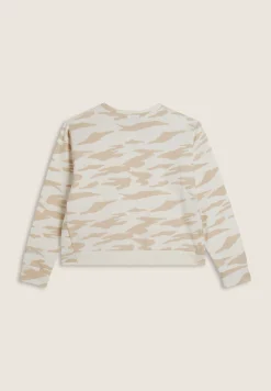 Freddy Felpa cropped con logo perlato e fantasia camouflage-Donna Fitness|Felpe