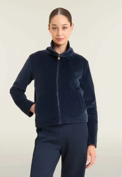 Freddy Felpa cropped in ciniglia con zip e collo alto-Donna Felpe