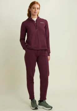 Freddy Felpa da donna con cappuccio, zip e fondo arrotondato-Donna Pilates|Ginnastica