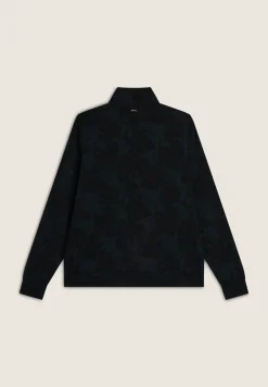 Freddy Felpa da donna con collo alto e zip in 100% cotone-Donna Felpe