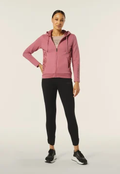 Freddy Felpa donna chiusura zip e cappuccio con inserti floreali-Donna Pilates|Ginnastica