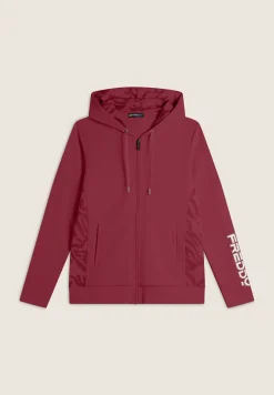 Freddy Felpa donna chiusura zip e cappuccio con inserti floreali-Donna Pilates|Ginnastica
