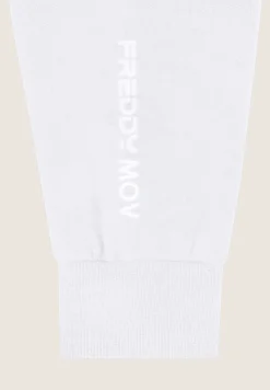 Freddy Felpa donna comfort con zip e cappuccio con interno maculato-Donna Fitness|Felpe