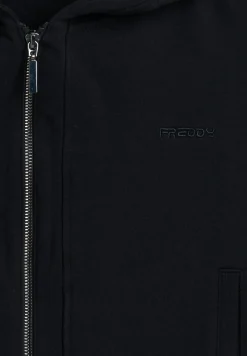 Freddy Felpa donna comfort fit con zip e cappuccio-Donna Felpe