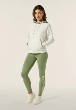 Freddy Felpa donna comfort fit con cappuccio maculato-Donna Fitness|Felpe