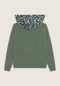 Freddy Felpa donna comfort fit con cappuccio maculato-Donna Fitness|Felpe