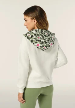 Freddy Felpa donna comfort fit con cappuccio maculato-Donna Fitness|Felpe