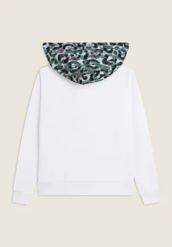 Freddy Felpa donna comfort fit con cappuccio maculato-Donna Fitness|Felpe