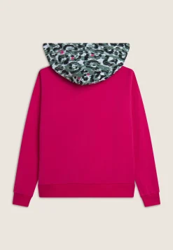 Freddy Felpa donna comfort fit con cappuccio maculato-Donna Fitness|Felpe