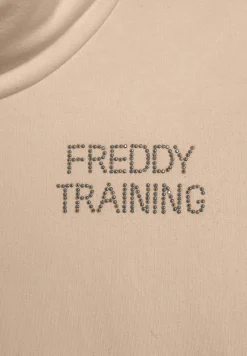 Freddy Felpa donna comfort fit con collo a tubo-Donna Ginnastica|Felpe