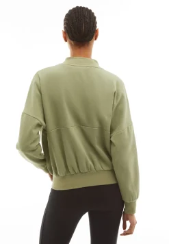 Freddy Felpa donna comfort fit chiusura zip e collo stile bomber-Donna Felpe
