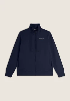 Freddy Felpa donna comfort fit zip e collo alto con interno floreale-Donna Ginnastica|Felpe