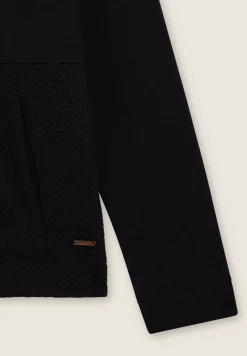 Freddy Felpa donna con cappuccio e inserti micro-trecce-Donna Felpe