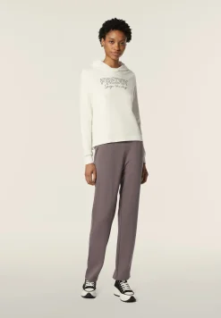 Freddy Felpa donna con Cappuccio con Logo e Lettering in Strass-Donna Ginnastica|Felpe