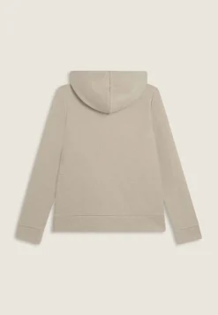Freddy Felpa donna con cappuccio e zip, effetto tricot-Donna Felpe