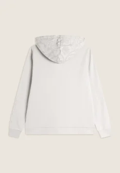 Freddy Felpa donna con cappuccio fantasia paisley e chiusura zip-Donna Ginnastica|Felpe