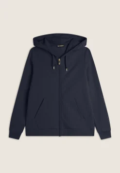 Freddy Felpa donna con cappuccio fantasia paisley e chiusura zip-Donna Ginnastica|Felpe