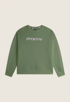 Freddy Felpa donna con cappuccio comfort fit con logo maculato-Donna Fitness|Felpe