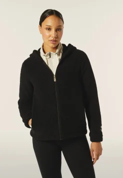 Freddy Felpa donna con cappuccio e zip in tessuto teddy-Donna Ginnastica|Felpe