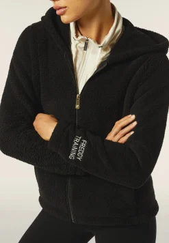 Freddy Felpa donna con cappuccio e zip in tessuto teddy-Donna Ginnastica|Felpe