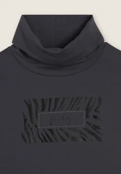 Freddy Felpa donna con logo e strass al centro-Donna Felpe