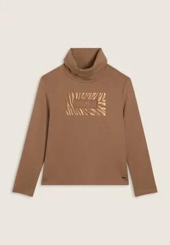 Freddy Felpa donna con logo e strass al centro-Donna Felpe