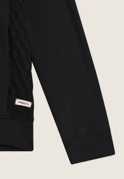 Freddy Felpa donna con zip e cappuccio in modal con inserti tricot-Donna Felpe