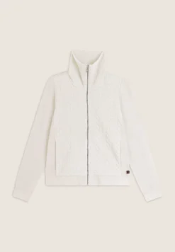 Freddy Felpa donna con zip e collo alto e fronte a trecce-Donna Felpe