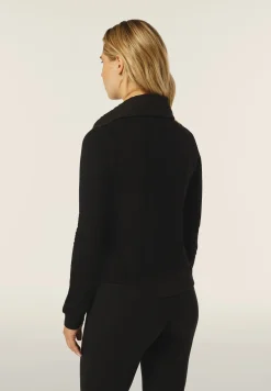 Freddy Felpa donna con zip e collo alto e fronte a trecce-Donna Felpe