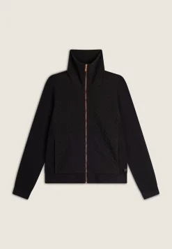 Freddy Felpa donna con zip e collo alto e fronte a trecce-Donna Felpe
