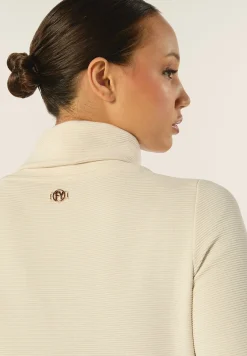 Freddy Felpa donna con zip e collo alto in viscosa ottoman cannetè-Donna Felpe