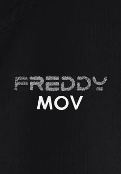 Freddy Felpa donna con zip e collo alto con dettagli maculati-Donna Fitness|Felpe