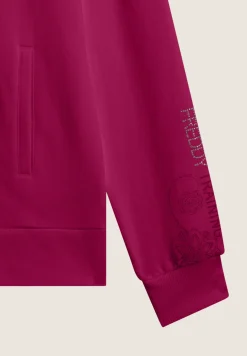 Freddy Felpa donna con zip e collo alto con interno paisley-Donna Felpe|Ginnastica