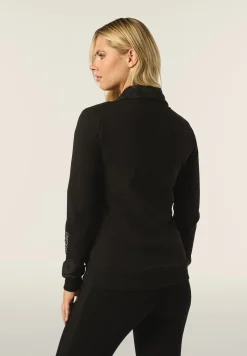 Freddy Felpa donna con zip e collo alto con interno paisley-Donna Felpe|Ginnastica