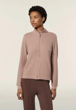 Freddy Felpa donna con zip e collo alto con dettagli animalier-Donna Felpe