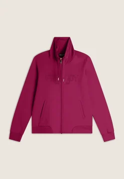 Freddy Felpa donna con zip e collo alto in costina-Donna Ginnastica|Felpe