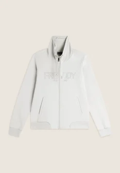 Freddy Felpa donna con zip e collo alto in costina-Donna Ginnastica|Felpe